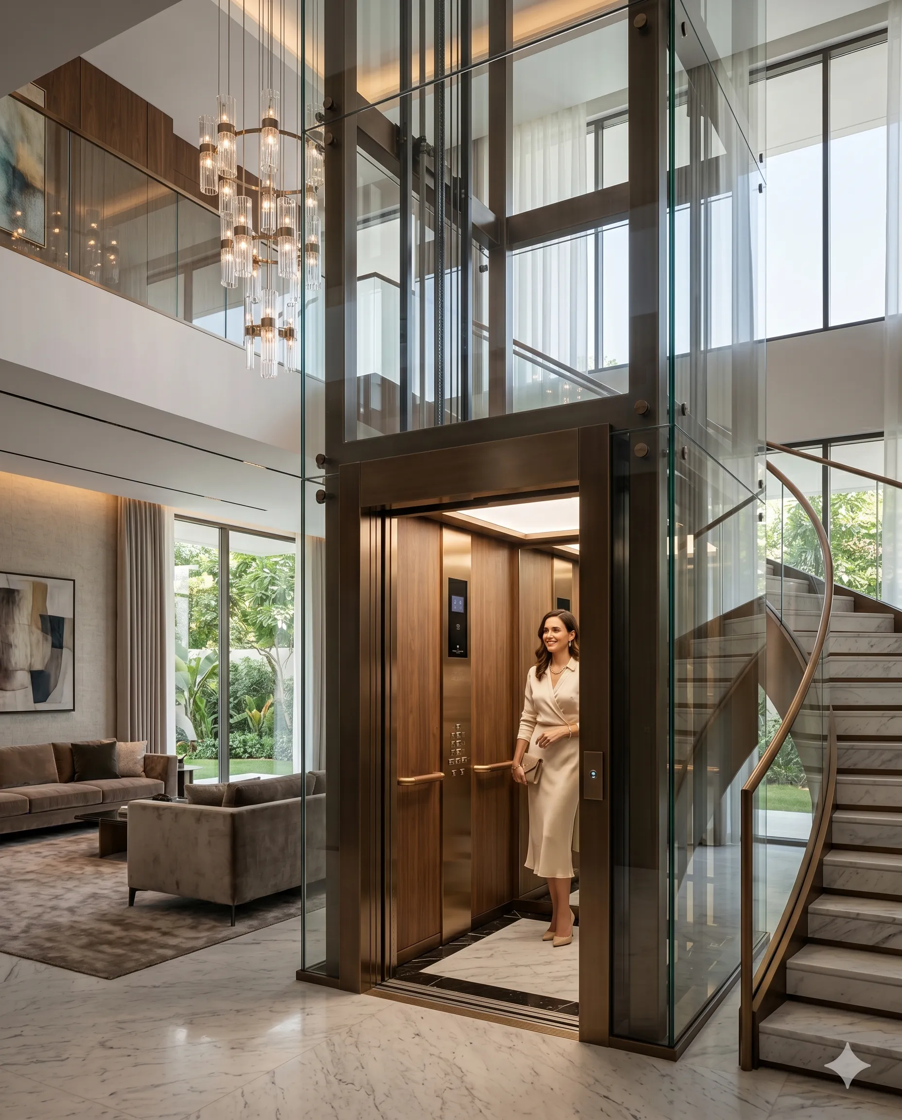 Hydraulic duplex home lifts